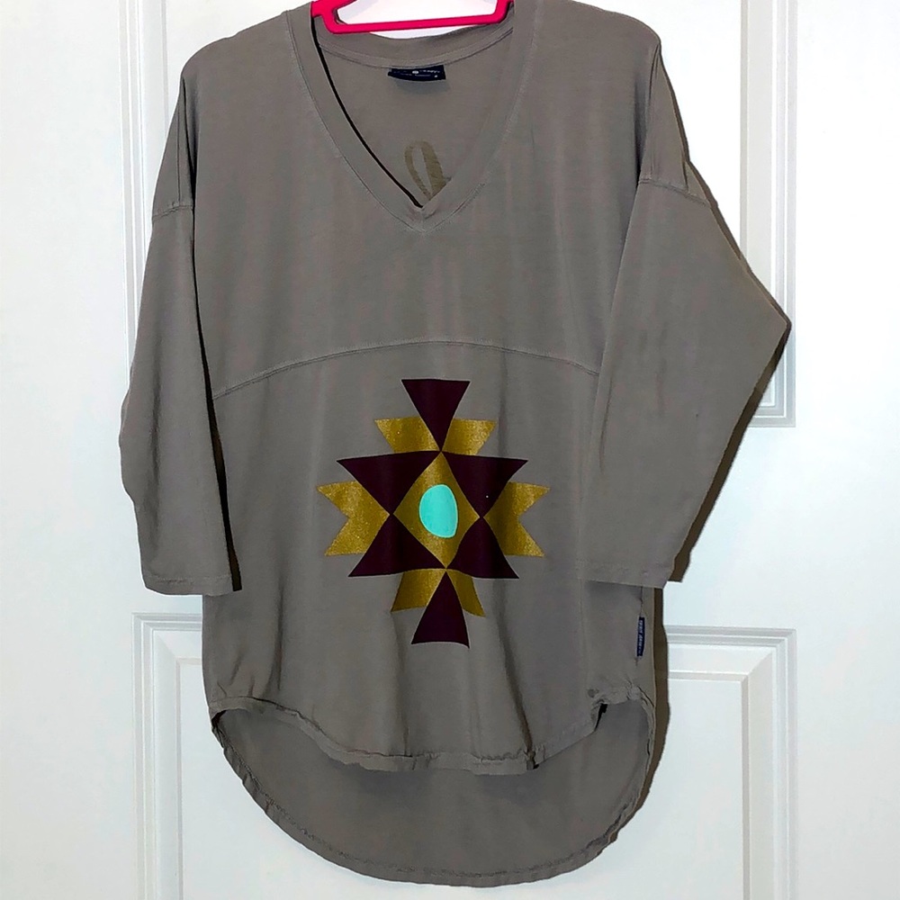 Spirit Jersey Wandering Heart Pima Cotton Raglan Small
